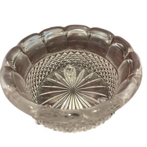 Designers Choice #4347 European Clear Lead Crystal Glass Footed Bowl with Box